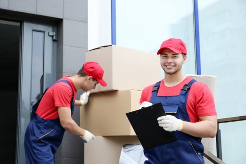 Removals and storage services in Bow with moving boxes and transport planning
