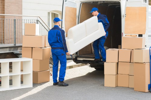 Business items stored with mobile self storage in Bow
